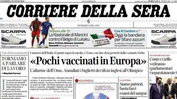 Corriere della Sera - "Pochi vaccinati in Europa"