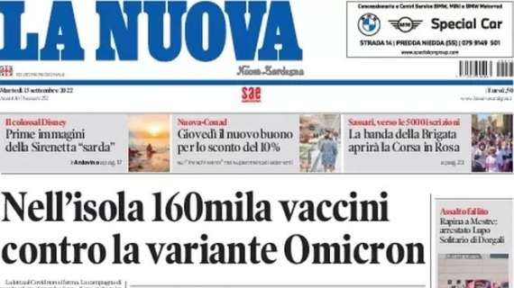 La Nuova Sardegna - Nell’isola 160mila vaccini contro la variante Omicron