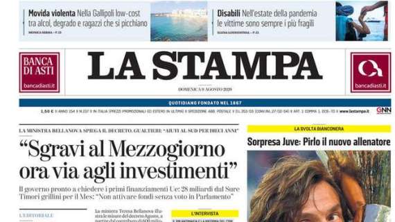 La Stampa - "Sgravi al Mezzogiorno, ora via agli investimenti"