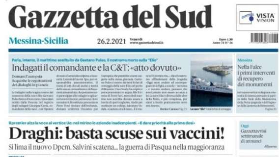 Gazzetta del Sud - Draghi: basta scuse sui vaccini!