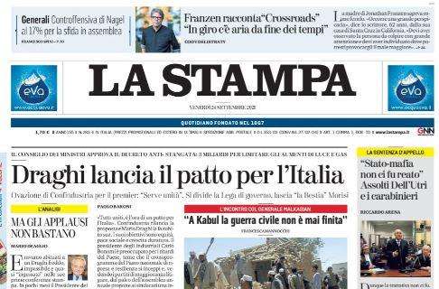 La Stampa - Draghi lancia il patto per l'Italia 