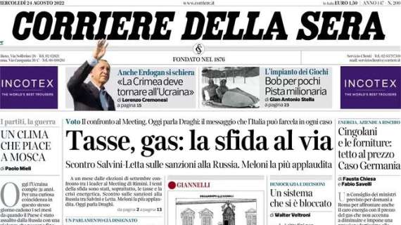 Corriere della Sera - Tasse, gas: la sfida al via