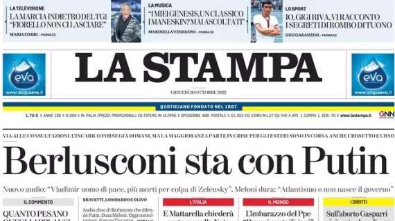 La Stampa - Berlusconi sta con Putin
