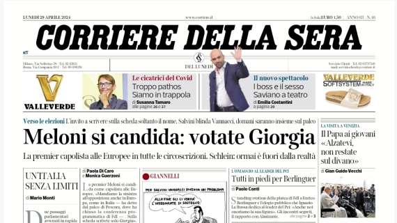 Il Corriere della Sera - Meloni si candida, votate Giorgia 