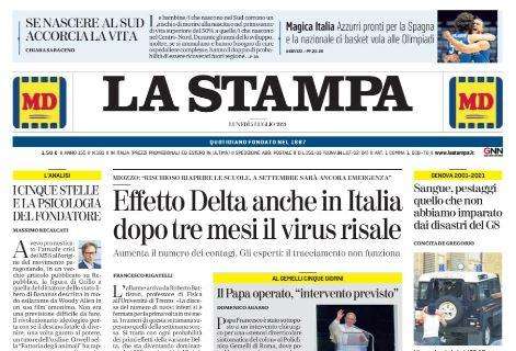 La Stampa - Effetto Delta anche in Italia, dopo tre mesi il virus risale