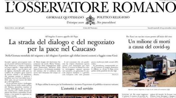 L'Osservatore Romano - La strada del dialogo e del negoziato per la pace nel Caucaso