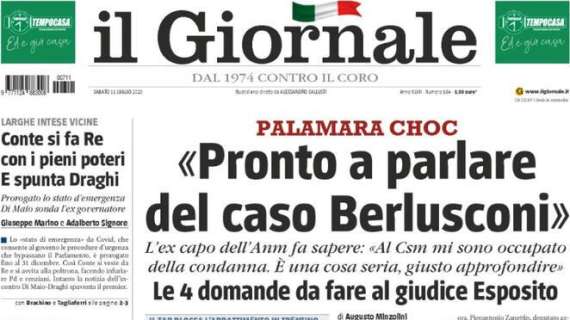 Il Giornale: Palamara choc "Pronto a parlare del caso Berlusconi"