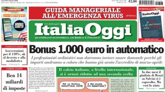 Italia Oggi - Bonus 1.000 euro in automatico