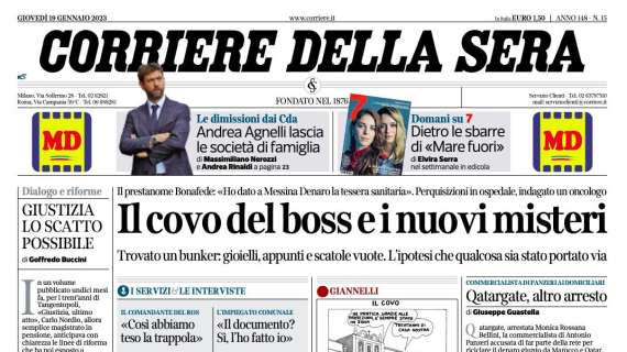 Corriere della Sera - "Il covo del boss e i nuovi misteri"