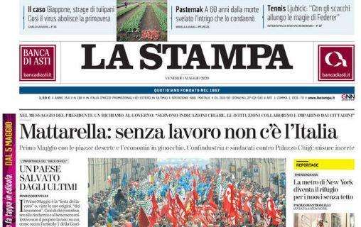 La Stampa: "Mattarella: Senza lavoro non c'è Italia"