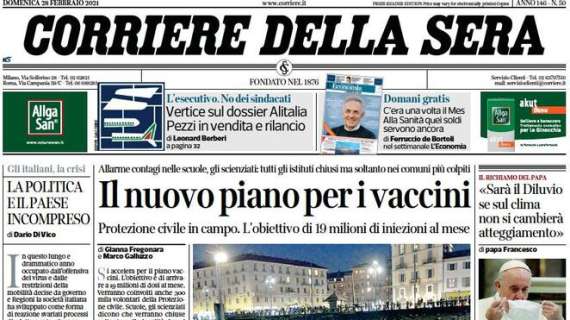Corriere della Sera - Il nuovo piano per i vaccini 