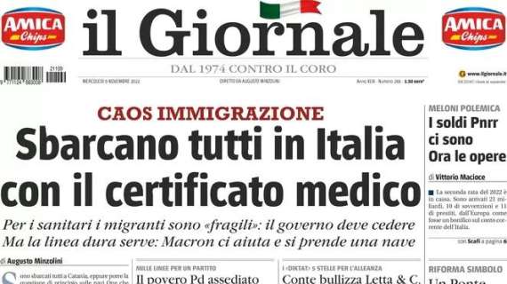 Il Giornale - Sbarcano tutti in Italia con il certificato medico