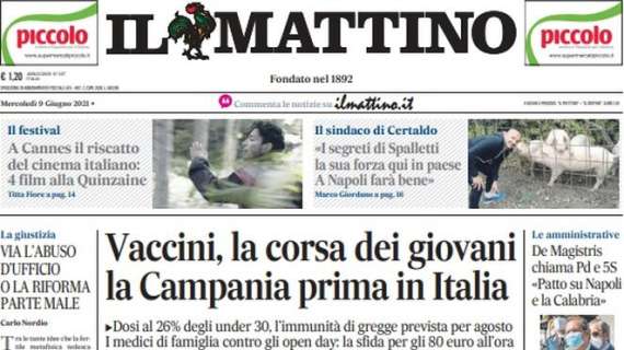 Il Mattino - Vaccini, la corsa dei giovani, la Campania prima in Italia