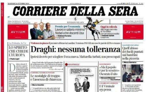 Corriere della Sera - Draghi: nessuna tolleranza