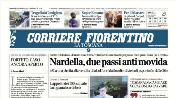 Corriere Fiorentino - Nardella, due passi anti movida