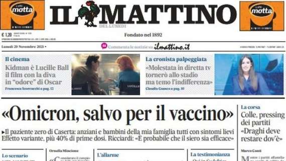 Il Mattino - "Omicron, salvo per il vaccino"
