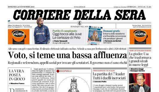 Il Corriere della Sera: "Voto, si teme una bassa affluenza"