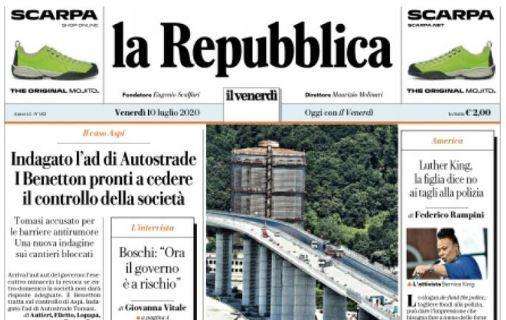 La Repubblica - Virus, l'Italia si arrocca