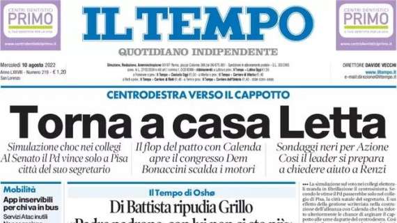 Il Tempo - Torna a casa Letta