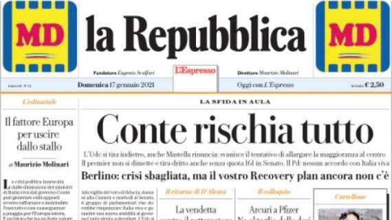 La Repubblica - Conte rischia tutto 