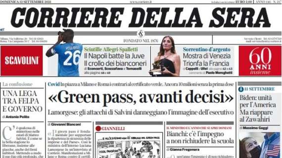 Corriere della Sera - "Green Pass, avanti decisi"