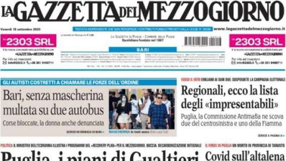 La Gazzetta del Mezzogiorno - Puglia, i piani di Gualtieri 