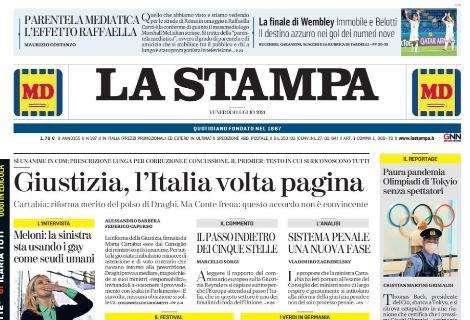 La Stampa - Giustizia, l'Italia volta pagina