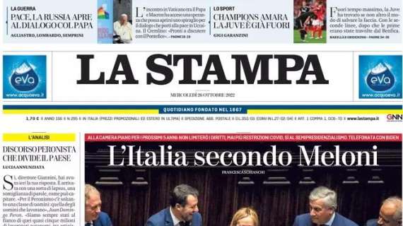 La Stampa - L'Italia secondo Meloni