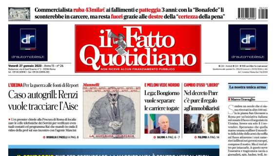 Il Fatto Quotidiano - "Gli italiani: no alle armi, tassiamo chi le fabbrica"