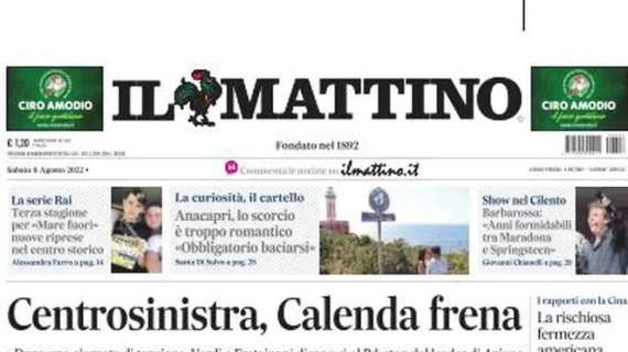 Il Mattino - Centrosinistra, Calenda frena