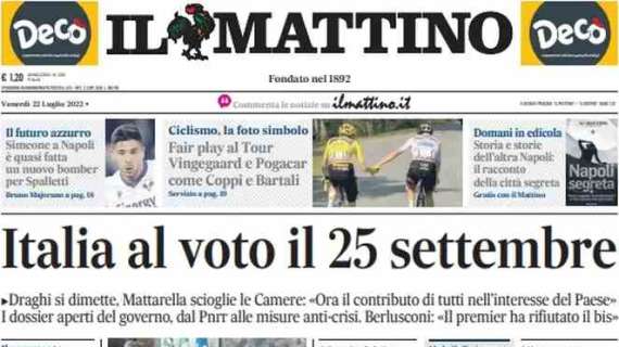 Il Mattino - Italia al voto il 25 settembre