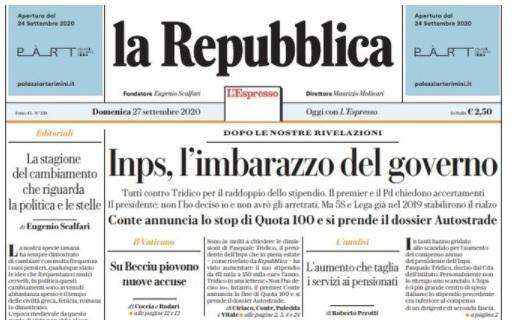 La Repubblica - Inps, l'imbarazzo del governo 