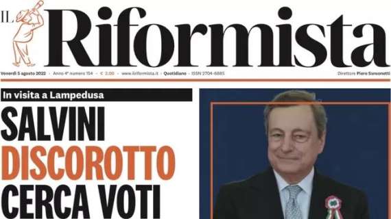 Il Riformista - Salvini discorotto cerca voti bastonando i migranti 