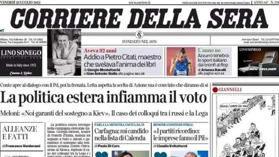 Corriere della Sera - La politica estera infiamma il voto
