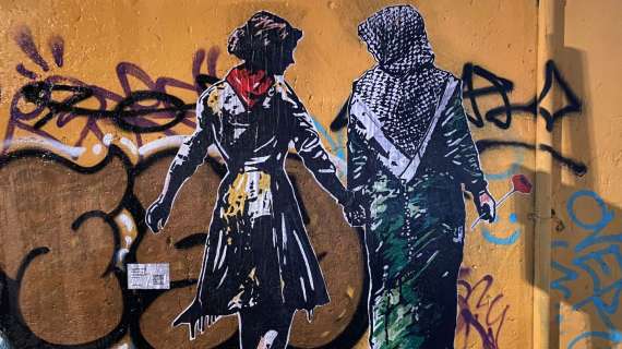 "Liberazione", a Roma apparsa la nuova opera di LAIKA dedicate alle partigiane e alle donne palestinesi