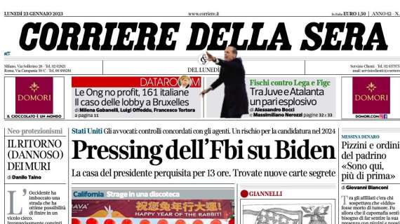 Corriere della Sera - Pressing dell’Fbi su Biden