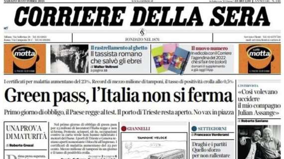 Corriere della Sera - Green Pass, l'Italia non si ferma