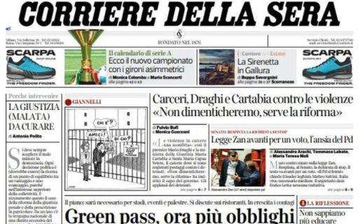 Corriere della Sera - Green Pass, ora più obblighi 