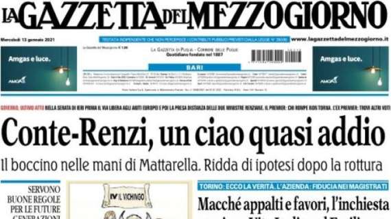 La Gazzetta del Mezzogiorno - Conte-Renzi, un ciao quasi addio