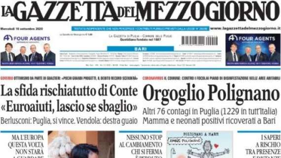 La Gazzetta del Mezzogiorno - La sfida rischiatutto di Conte. "Euroaiuti, lascio se sbaglio"