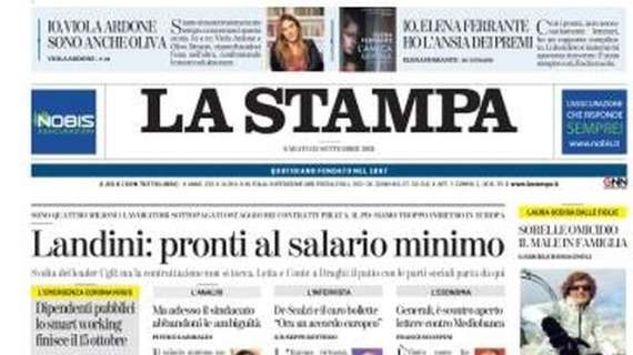La Stampa - Landini: ponti al salario minimo