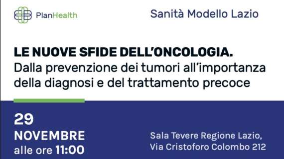 Sanità Lazio, il 29 novembre  convegno sulle nuove sfide dell’oncologia