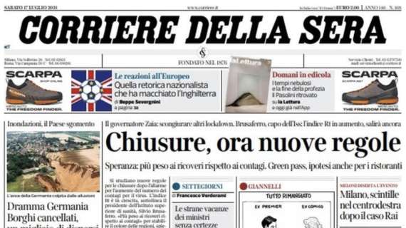 Corriere della Sera - Chiusure, ora nuove regole 