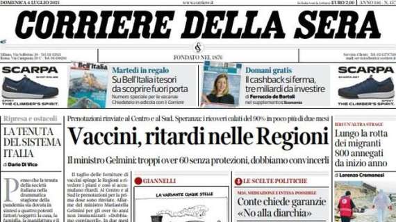 Corriere della Sera - Vaccini, ritardi nelle Regioni 