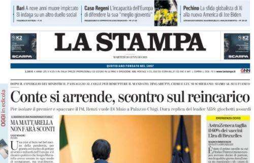 La Stampa - Conte si arrende, scontro sul reincarico