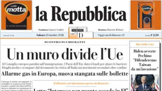 La Repubblica - Un muro divide l'Ue