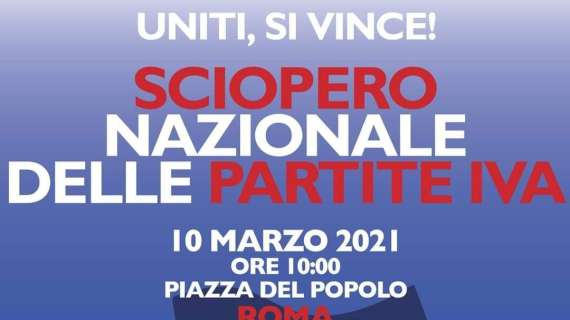 Crisi, Partite Iva domani a Roma per primo storico sciopero nazionale 