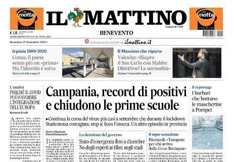 Il Mattino - Campania, record di positivi e chiudono le prime scuole 