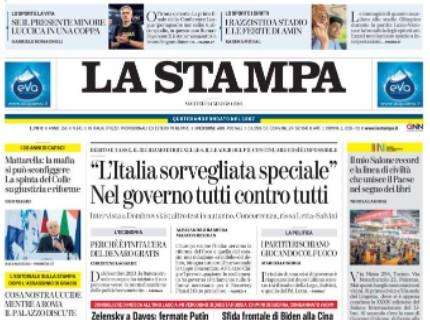 La Stampa - "L'Italia sorvegliata speciale". Nel governo tutti contro tutti