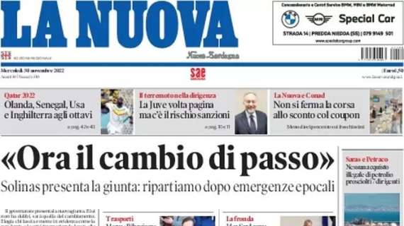 La Nuova Sardegna - "Ora il cambio di passo"